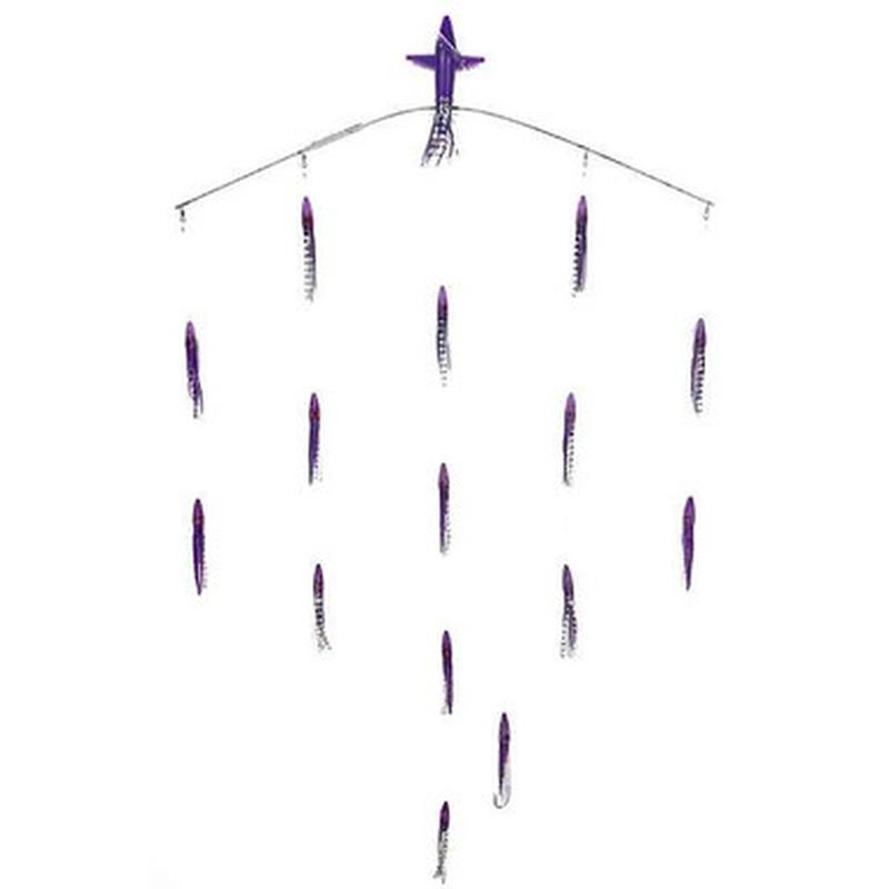 Sterling Tackle 36in Tracker Bar w/ 6in Machines - Port - Purple/Black