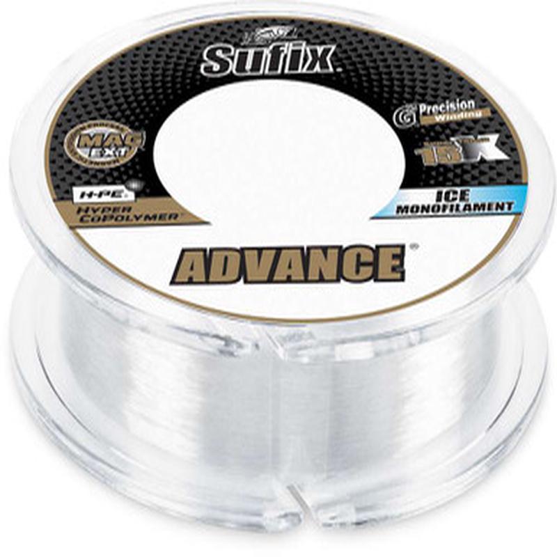 Sufix Advance Ice Monofilament - 100yds - Clear - 4lb