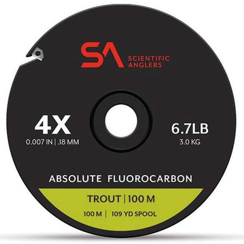 Scientific Anglers Absolute Fluorocarbon Trout Tippet - 100M - 4X
