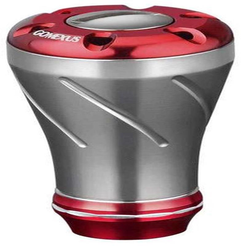 Gomexus Power Knob Aluminum A20 - Titanium & Red