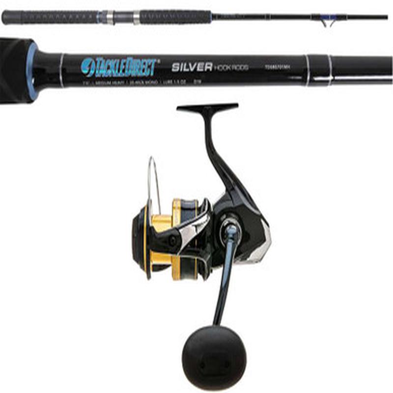 SPSW6000HGA/TDSBS701MH Silver Hook Boat Spinning Combo