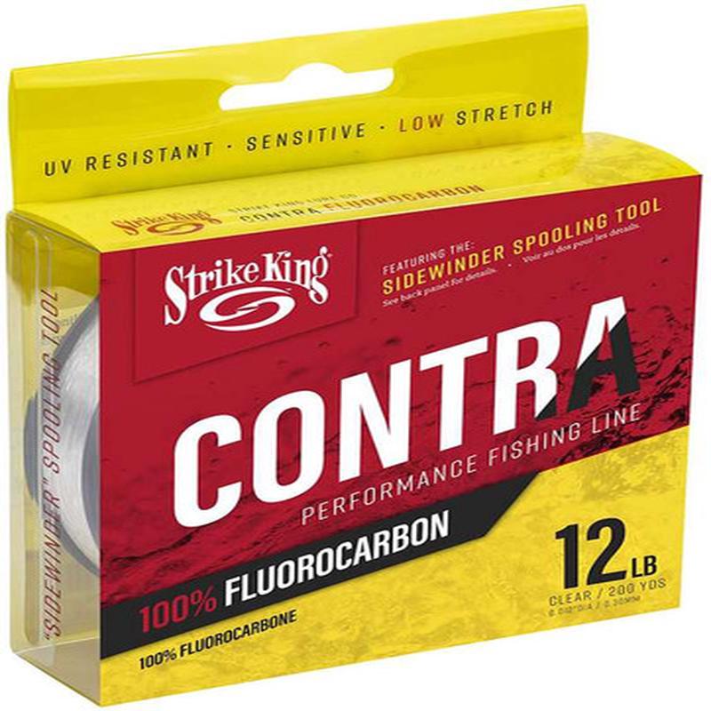 Strike King Contra Fluorocarbon Line - 10lb - 1000yd