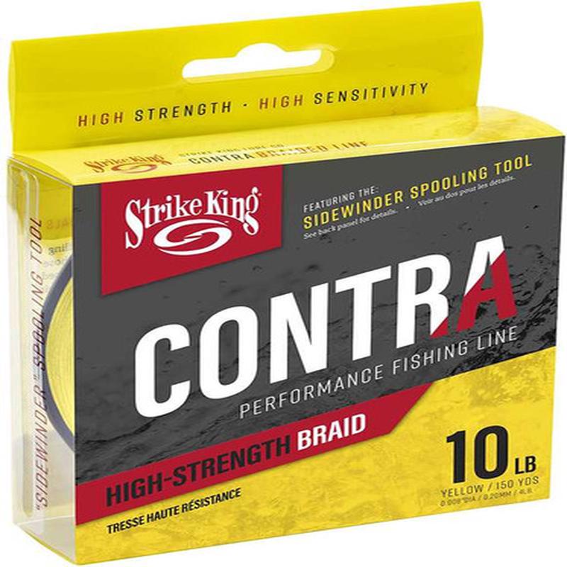 Strike King Contra Braid - Hi-Vis Yellow - 15lb - 300yd