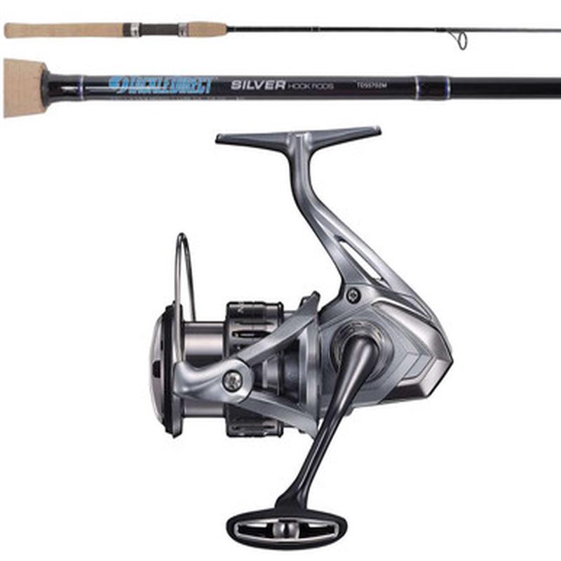 Shimano Nasci FC NASC3000HGFC / Silver Hook TDSS702M Travel Combo
