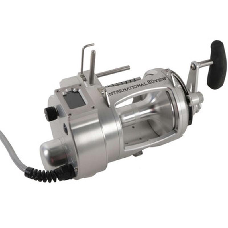Hooker Electric Penn International 80VISWS Electric Reel w/ Autostop, Level Wind, & Line Counter - Silver