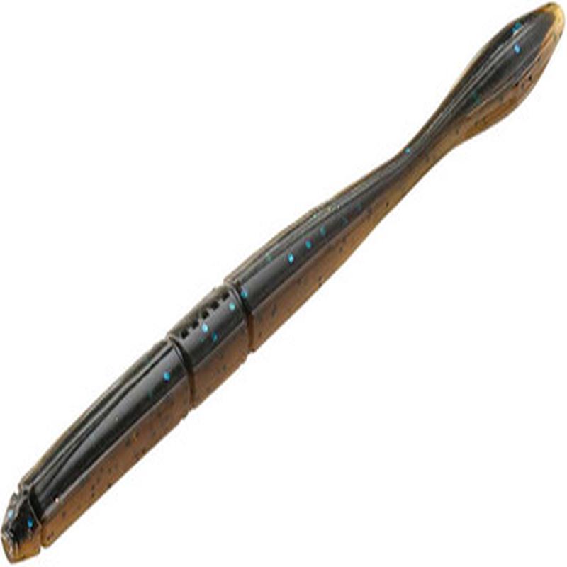 13 Fishing Bubble Butt Worm - 5in - Black & Tan
