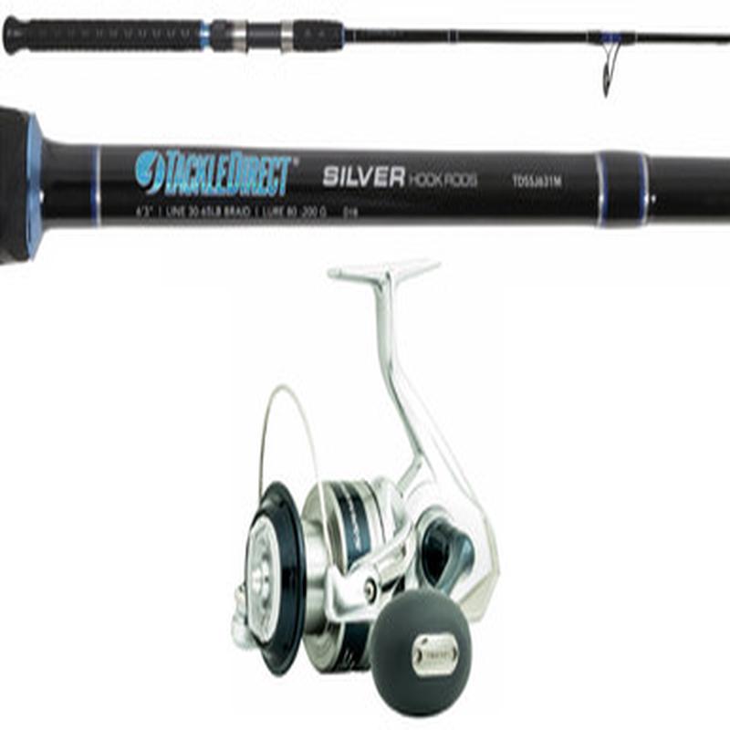 TDSSJ63M Silver Hook/Shimano Saragosa SRG6000SWAHG Spinning Combo