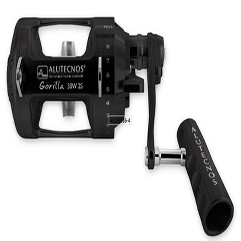 Alutecnos Albacore 30W 2-Speed Gorilla Reel - Black