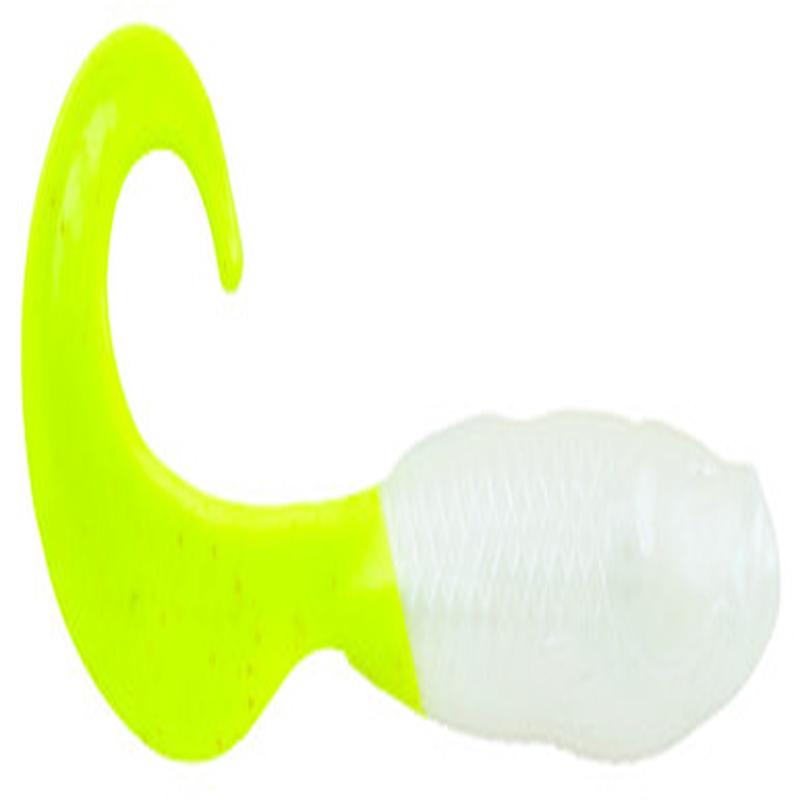 Berkley Gulp! Alive 3in Swimming Mullet - 1 Pint - Pearl White/Chartreuse