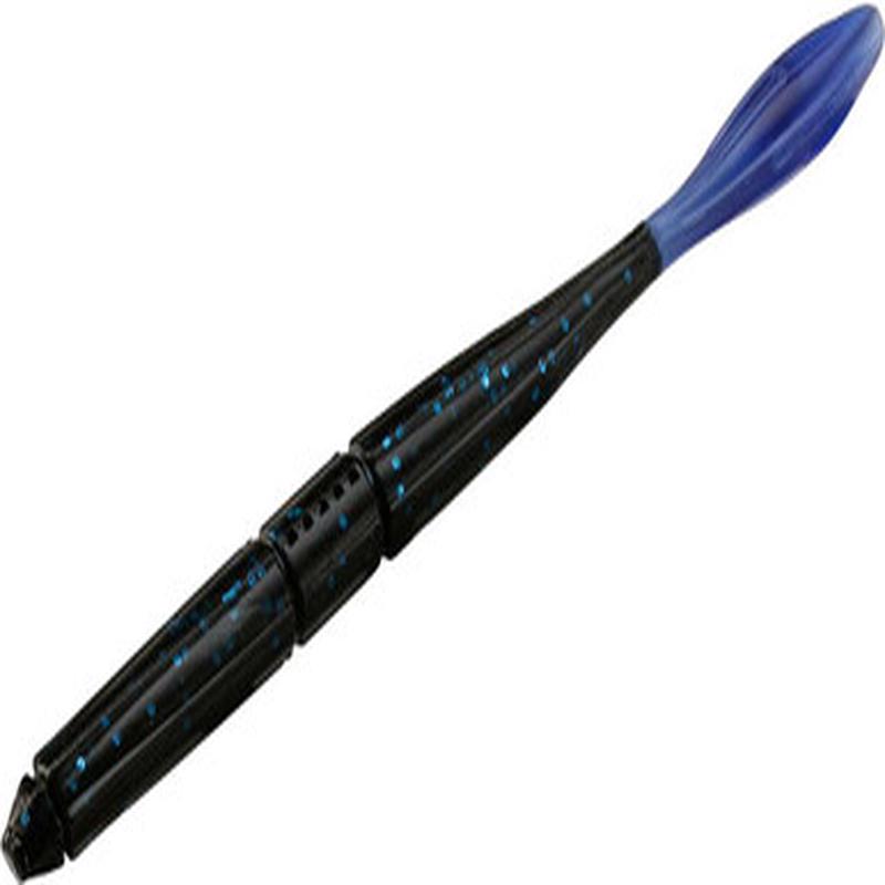 13 Fishing Bubble Butt Worm - 6in - Blackberry Cobbler-Blue