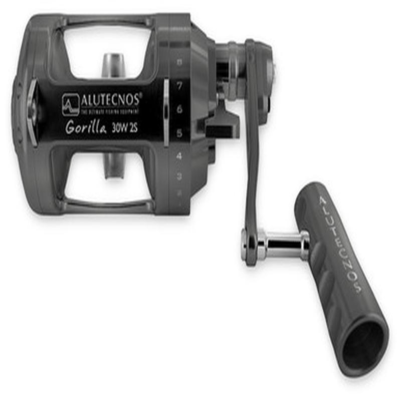 Alutecnos Albacore 30W 2-Speed Gorilla Reel - Gun Metal