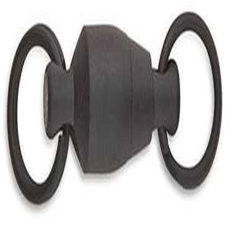 Sampo Ball Bearing Swivel - Split Rings - Both Ends - Size 6 - Black - 12 Pack