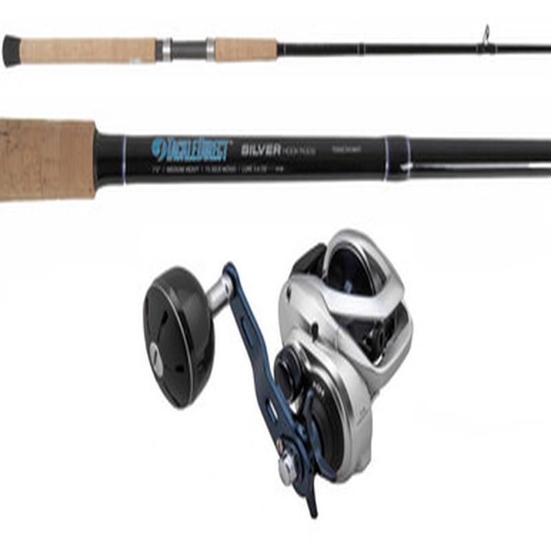 TDSSC701MHT Silver Hook/Shimano TRX300AHG TranX Baitcasting Combo