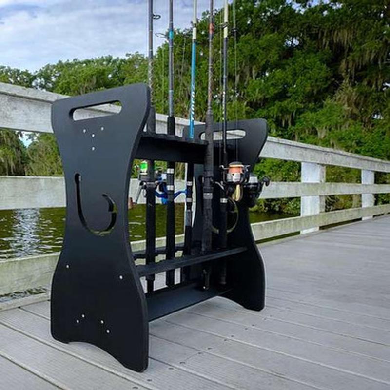 Sea Racks Rod Rack - Hook Cut-Out Black