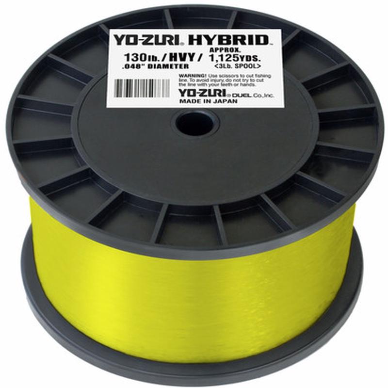 Yo-Zuri Hybrid Fluorocarbon - High Vis Yellow - 3Lb Spool - 130lb Test