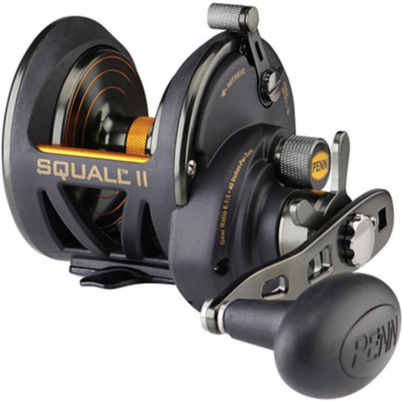 Penn SQLII25NSDLH Squall II Star Drag Conventional Reel