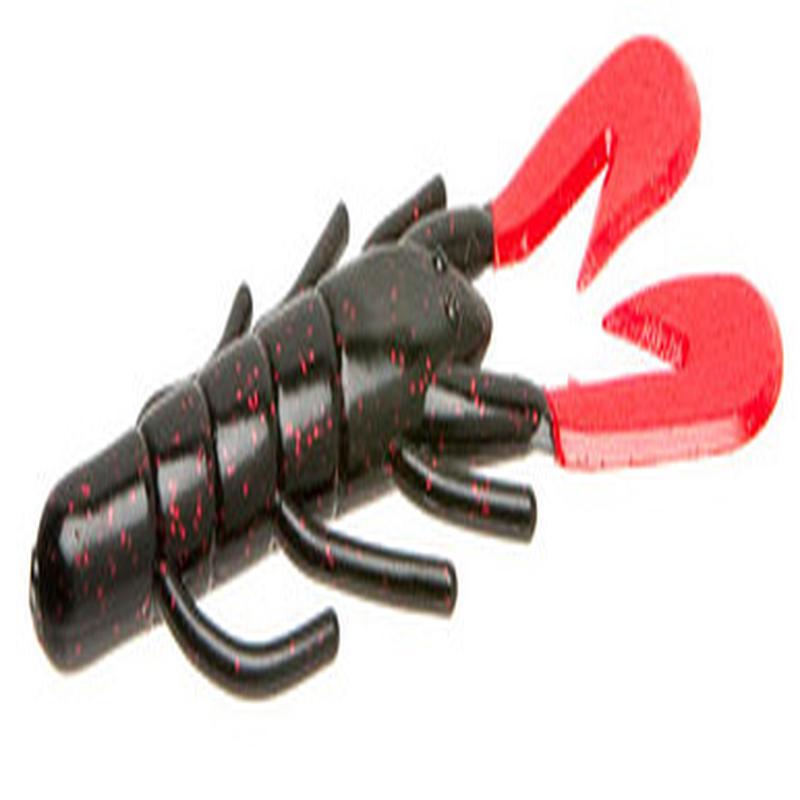 Zoom Ultra Vibe Speed Craw - Black/Red Glitter Tail