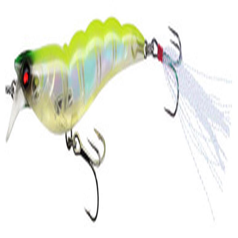 Yo-Zuri R1162 Crystal 3D Shrimp LSAC Luminescent Aurora Chartreuse