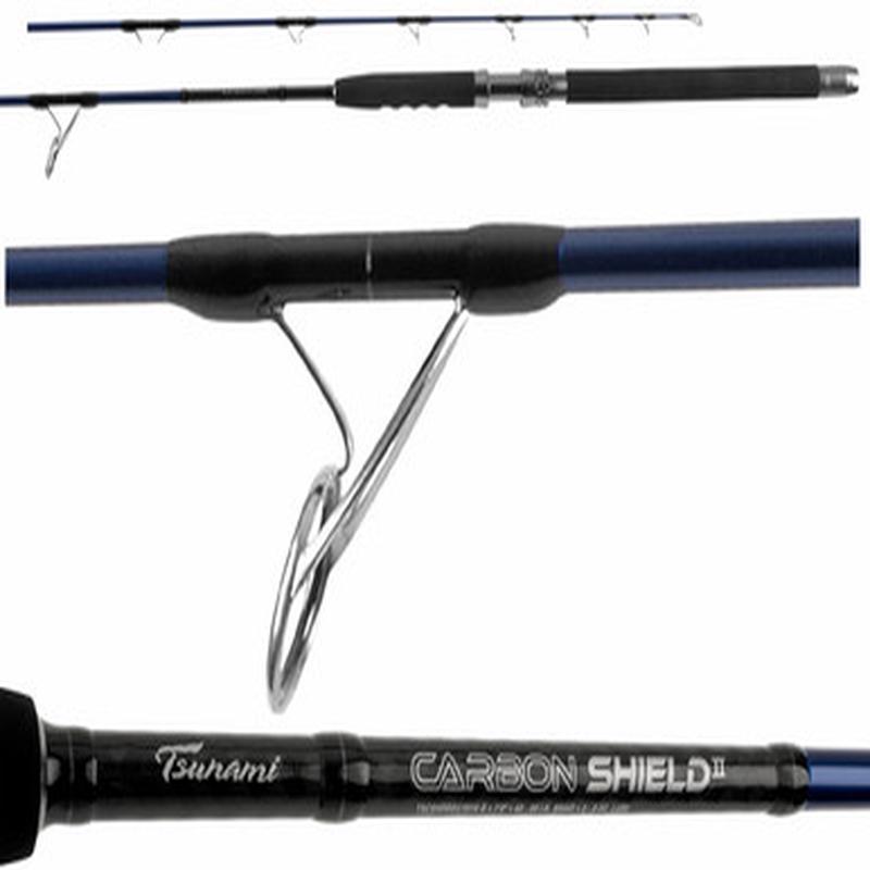 Tsunami TSCSHDPSII762H-B Carbon Shield II Boat Popping Rod