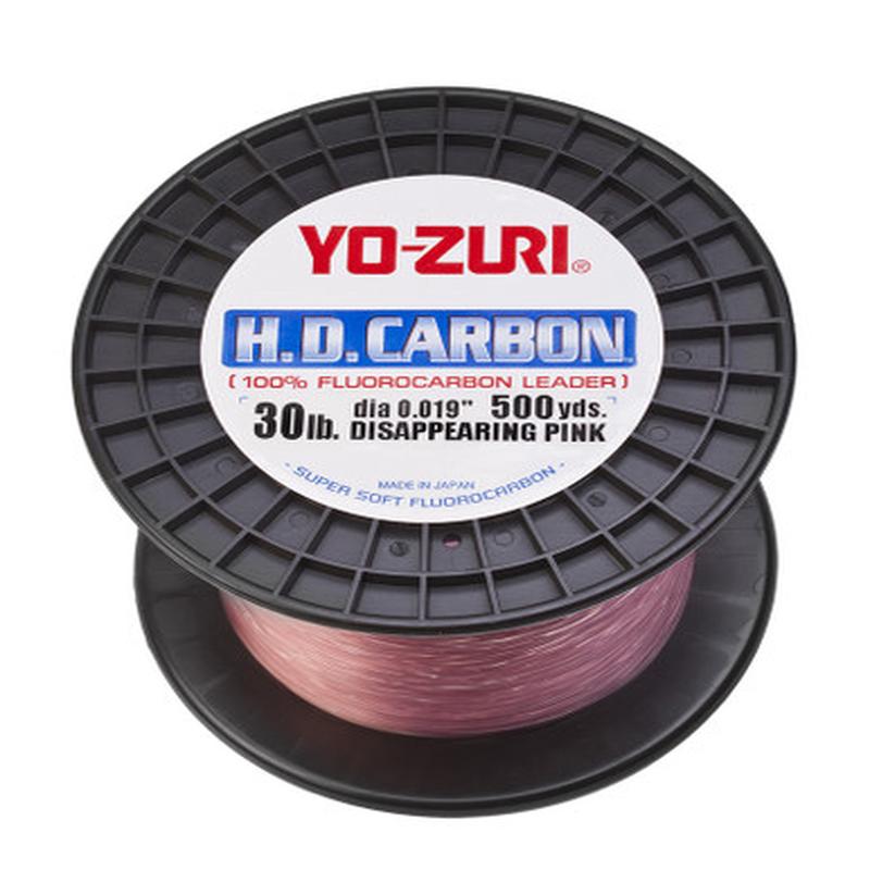 Yo-Zuri HD Carbon Fluorocarbon Leader - Pink - 500yds - 30lb