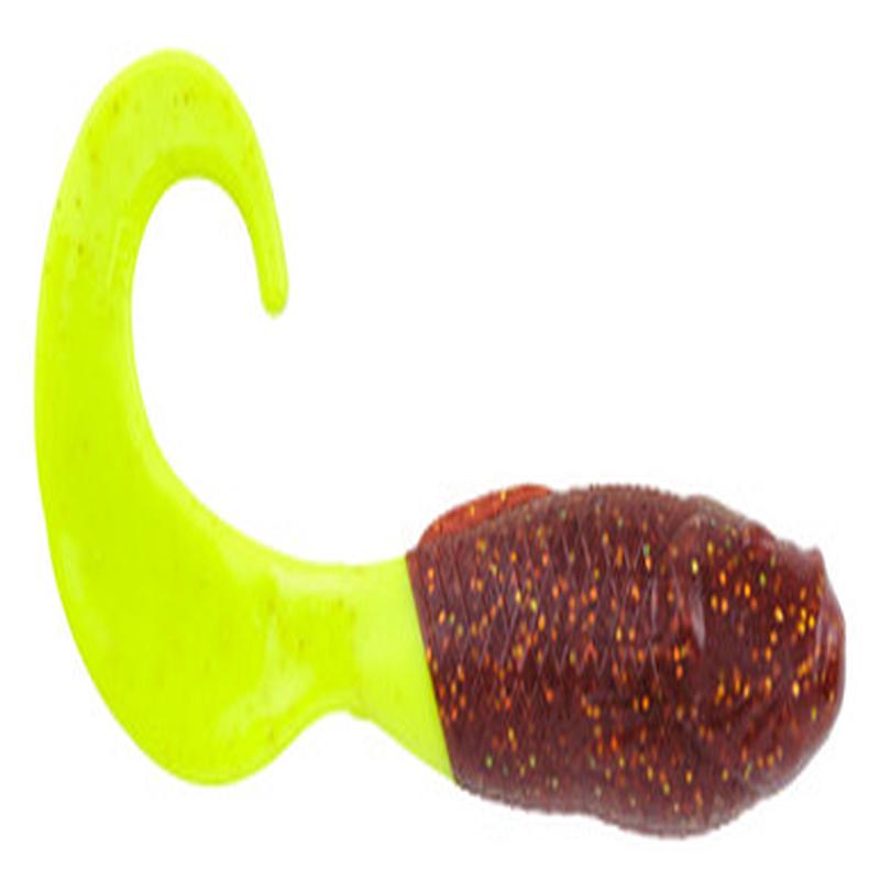 Berkley Gulp! Alive 5in Swimming Mullet - 1 Pint - Root Beer Gold/Chartreuse