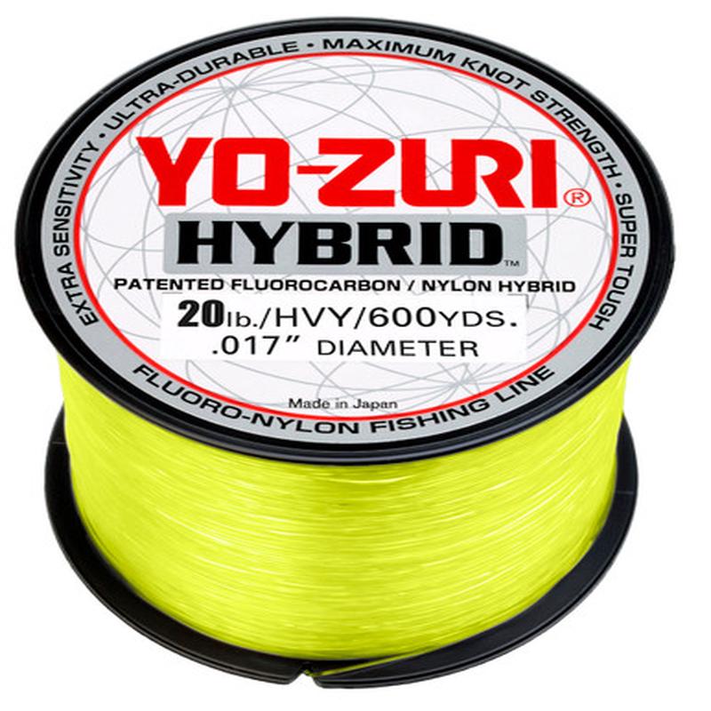 Yo-Zuri Hybrid Fluorocarbon - High Vis Yellow - 600yds - 20lb Test