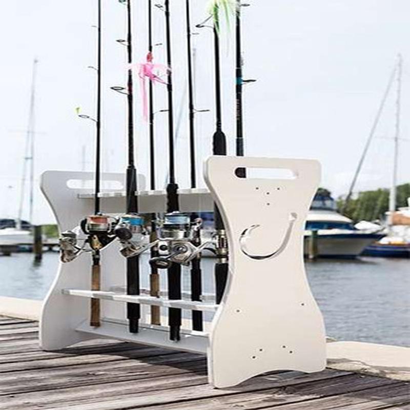 Sea Racks Rod Rack - Hook Cut-Out White