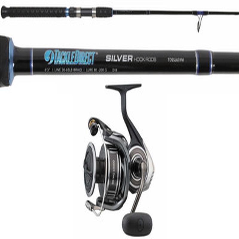 TDSSJ63M Silver Hook/Daiwa BGMQ6000D-H BG MQ Spinning Combo