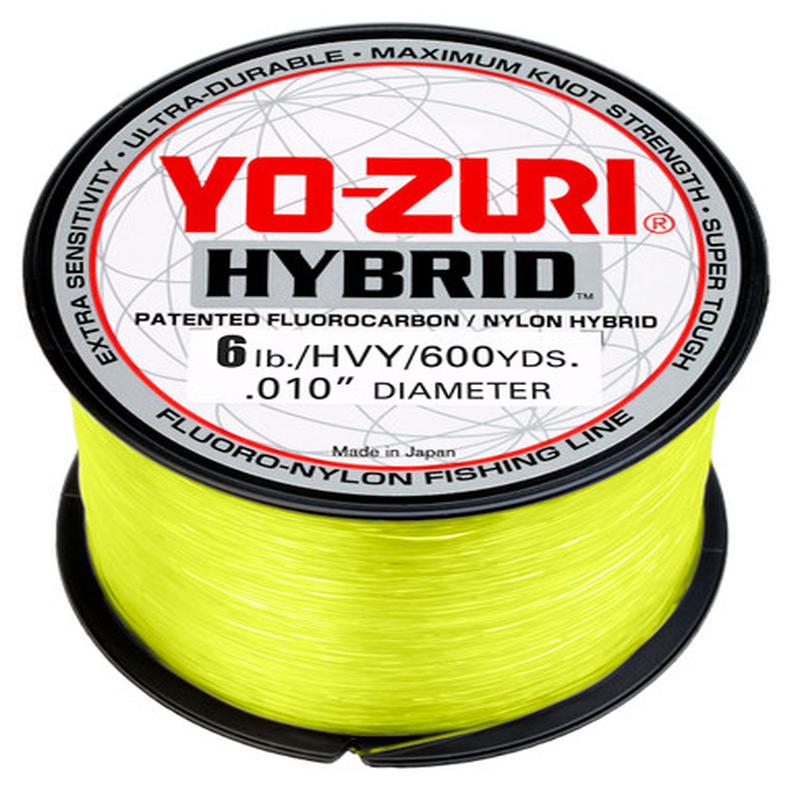 Yo-Zuri Hybrid Fluorocarbon - High Vis Yellow - 600yds - 6Lb Test