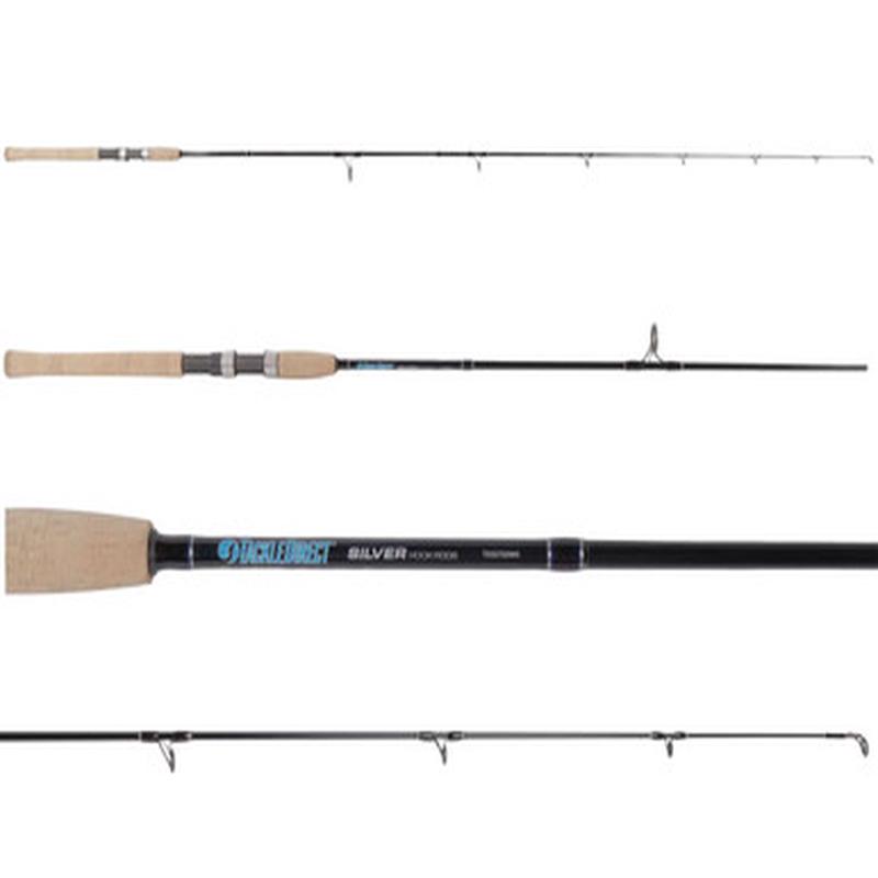 TDSS702MH Silver Hook 2-Piece Spinning Rod w/ Travel Case
