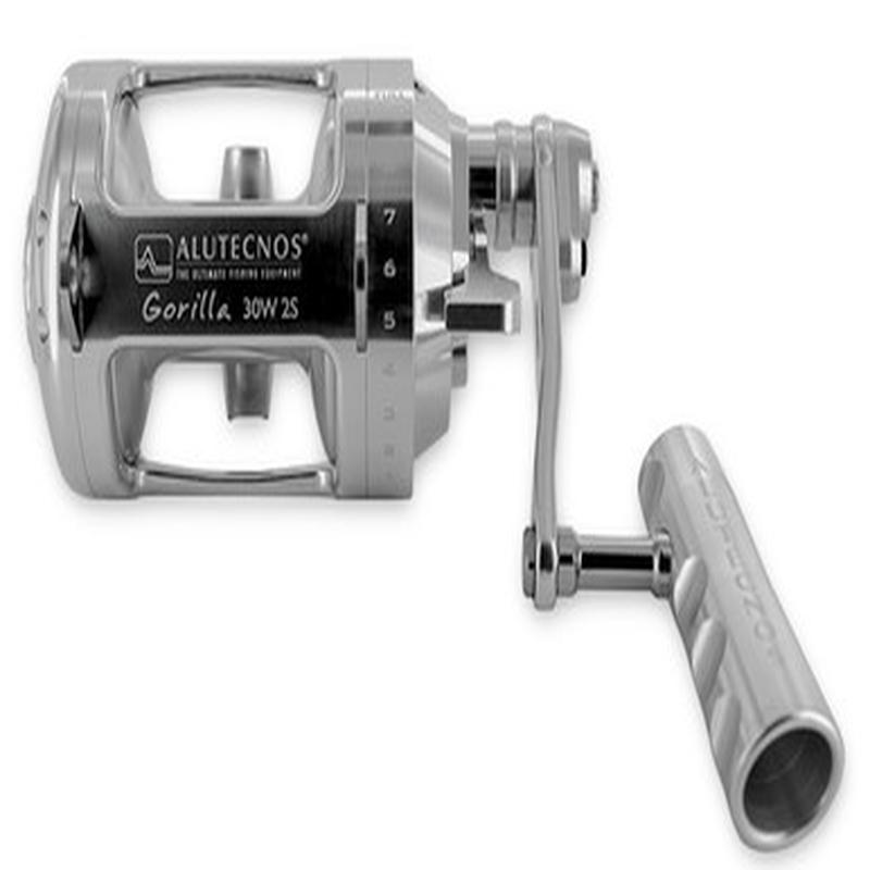Alutecnos Albacore 30W 2-Speed Gorilla Reel - Silver