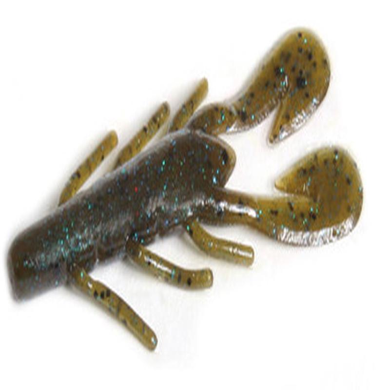 Zoom Ultra Vibe Speed Craw - Green Pumpkin Blue / 3-1/2in