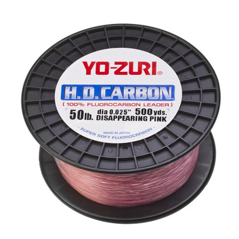 Yo-Zuri HD Carbon Fluorocarbon Leader - Pink - 500yds - 50lb