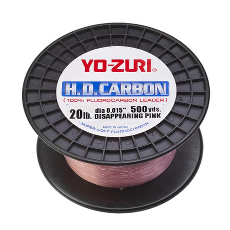 Yo-Zuri HD Carbon Fluorocarbon Leader - Pink - 500yds - 20lb