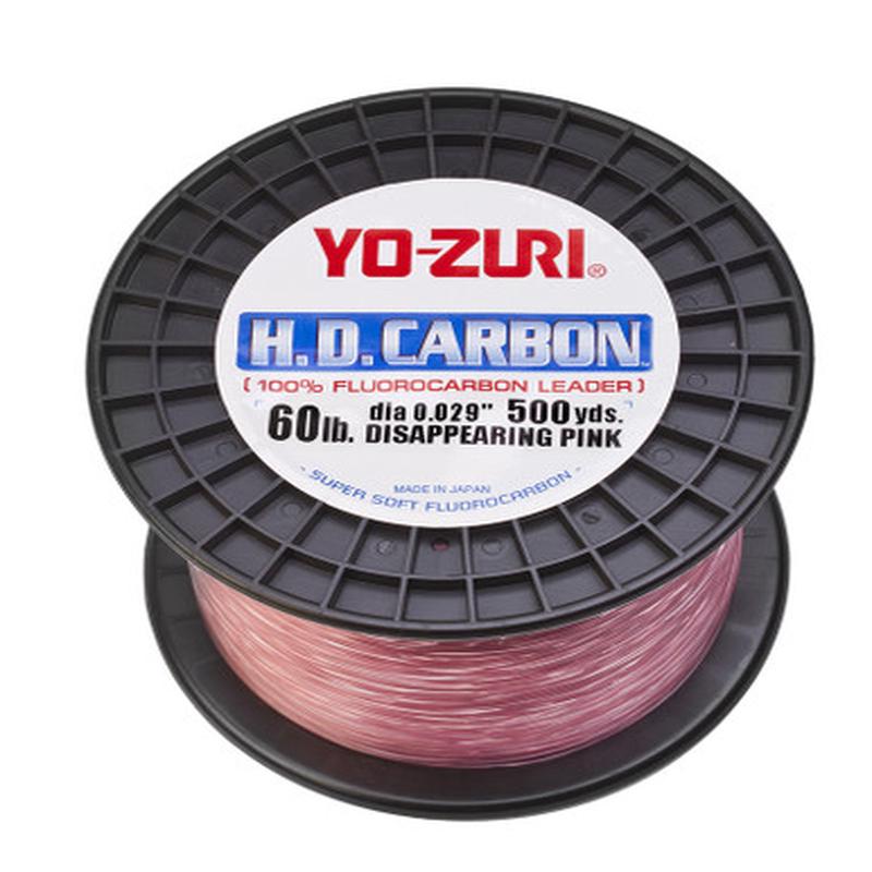 Yo-Zuri HD Carbon Fluorocarbon Leader - Pink - 500yds - 60lb