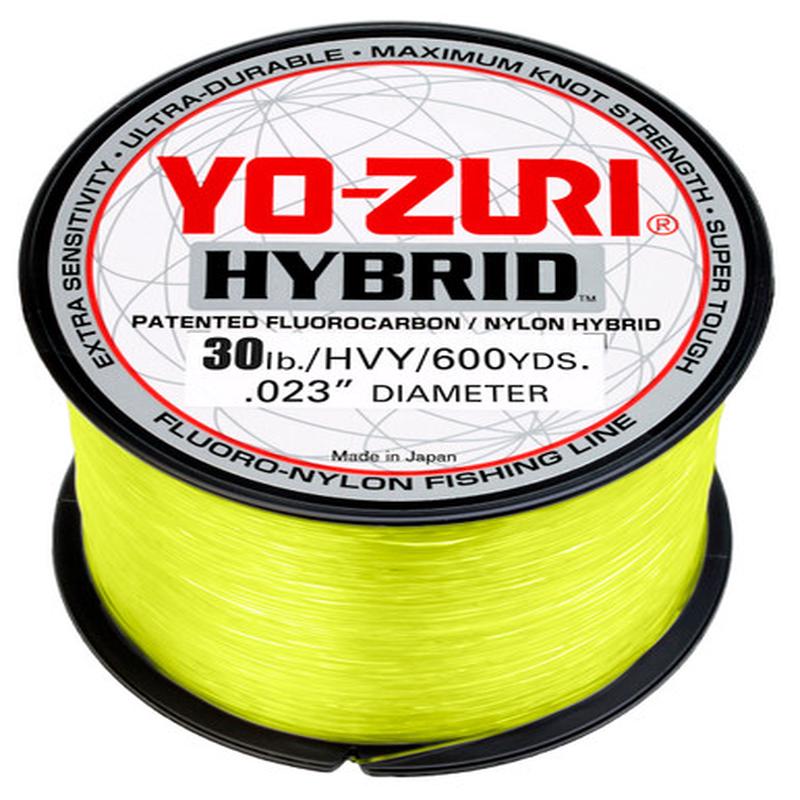 Yo-Zuri Hybrid Fluorocarbon - High Vis Yellow - 600yds - 30lb Test