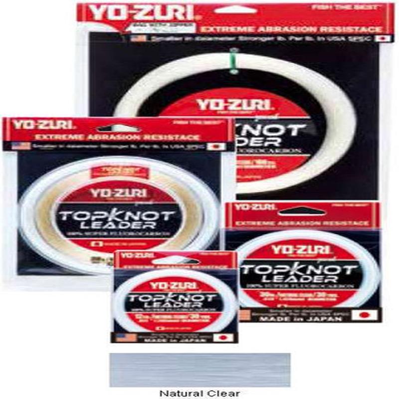 Yo-Zuri TopKnot Leader - 30 yds - 100 lb - Natural Clear