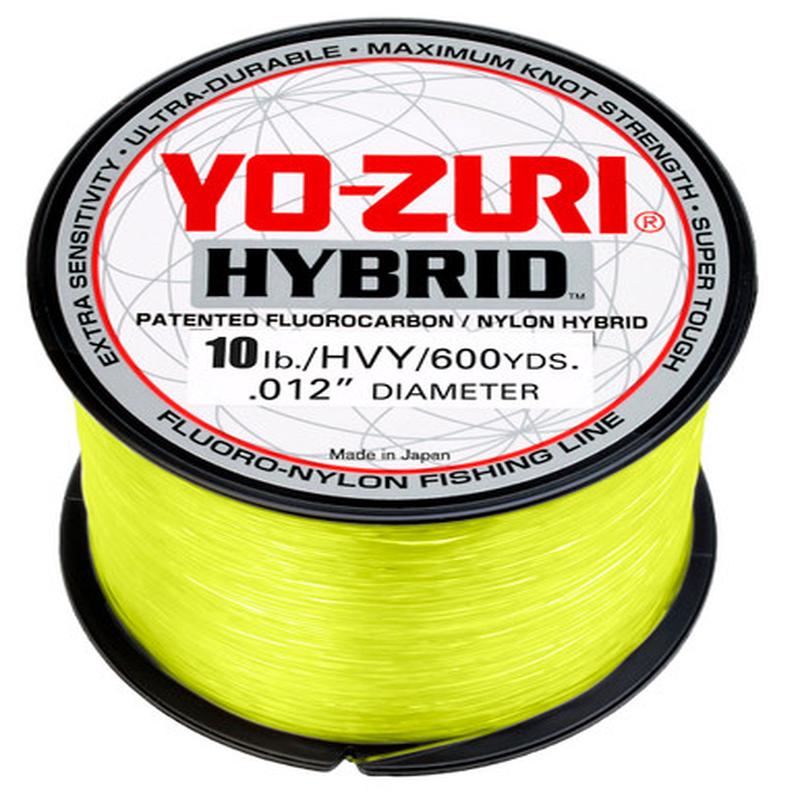 Yo-Zuri Hybrid Fluorocarbon - High Vis Yellow - 600yds - 10lb Test