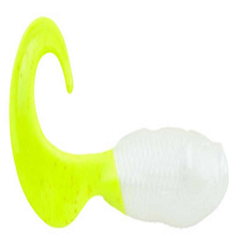 Berkley Gulp! Alive 6in Swimming Mullet - 1 Pint - Pearl White/Chartreuse