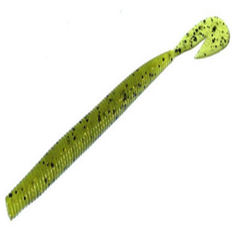 Zoom UV Speed Worm - 6in - Watermelon Gold Glitter