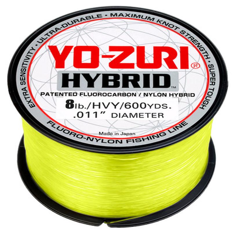 Yo-Zuri Hybrid Fluorocarbon - High Vis Yellow - 600yds - 8Lb Test
