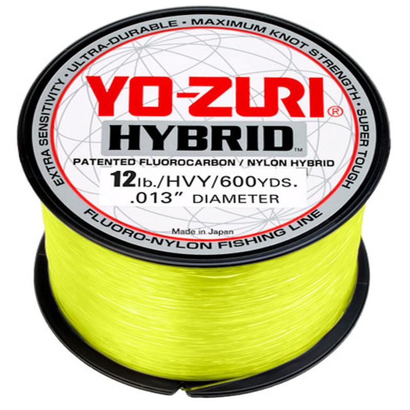 Yo-Zuri Hybrid Fluorocarbon - High Vis Yellow - 600yds - 12lb Test